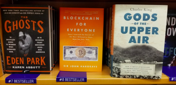 #8 bestseller in a bookstore Blockchain for Everyone.